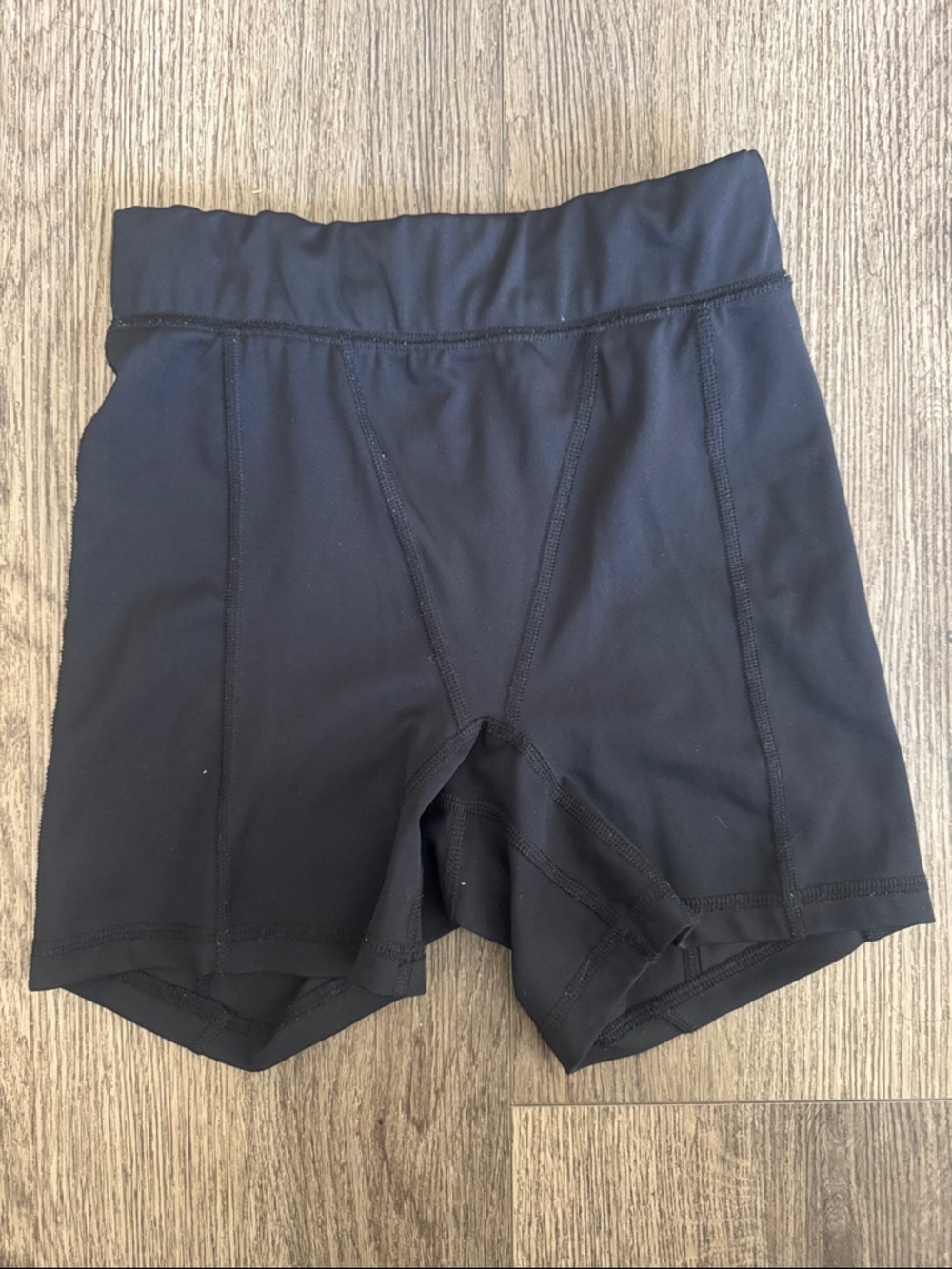 Kids Black Active Bike Shorts with Supportive Waistband
